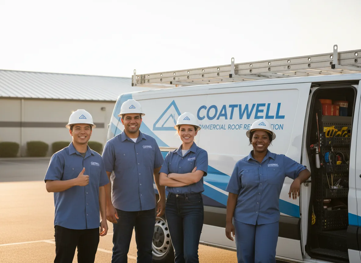 Commercial roof coating company in Diggs, VA